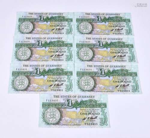 BRITISH BANKNOTES - The States of Guernsey - One Pounds cons...