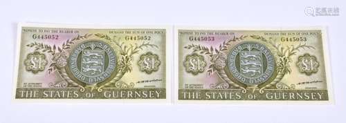 BRITISH BANKNOTE - The States of Guernsey - One Pounds - con...