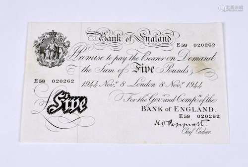 BRITISH BANKNOTE - Bank of England - Black and White Series ...