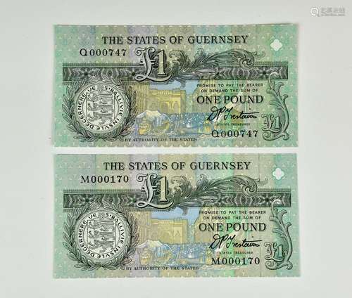 BRITISH BANKNOTES - The States of Guernsey - One Pounds, c.1...