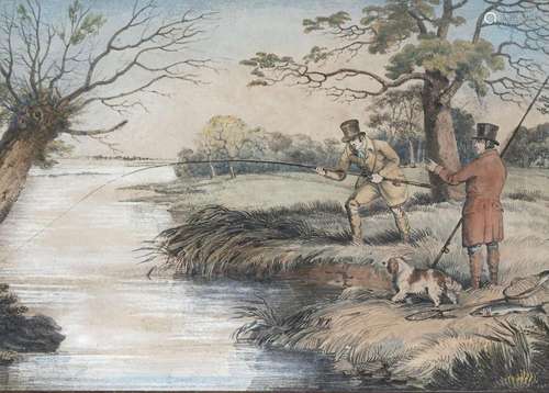 after Henry Thomas Alken (1784-1851) a pair of hand coloured...