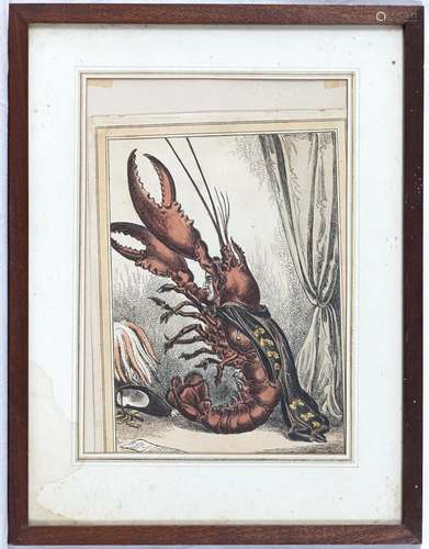 After William Heath (British, 1795-1840) The Prime Lobster (...