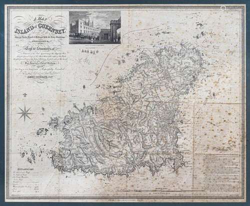 James Cochrane Junior - A Map of the Island of Guernsey