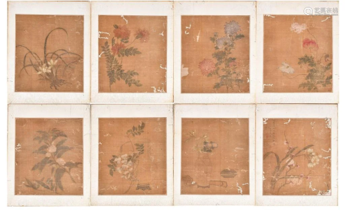 Ma Quan(17-18thC) A Floral Painting Album