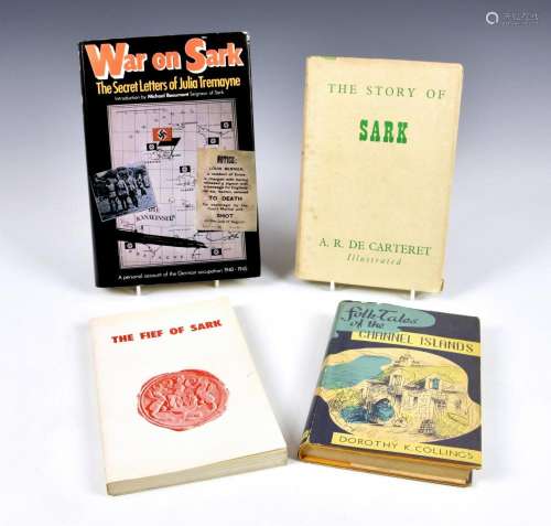 Four Channel Island books comprising War on Sark, The secret...