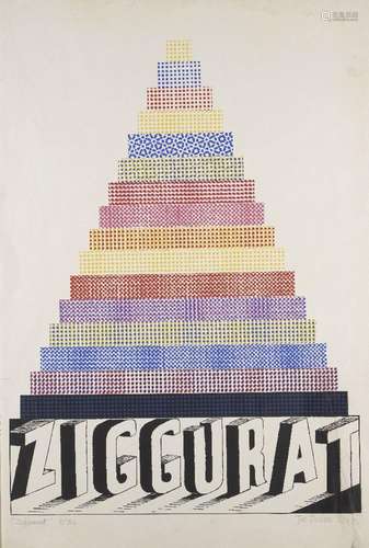 JoeTilsonRA,Britishb.1928-Ziggurat,1964;screenprintincolours