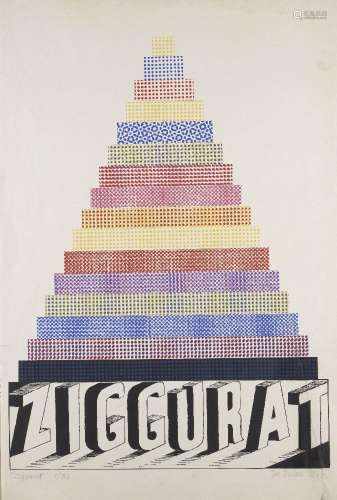 JoeTilsonRA,Britishb.1928-Ziggurat,1964;screenprintincolours