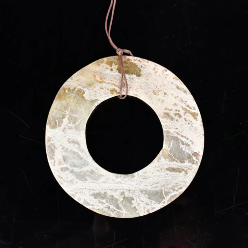 A Celadon Jade Bi Disc