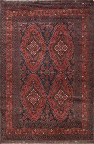 Persian rug in red tones