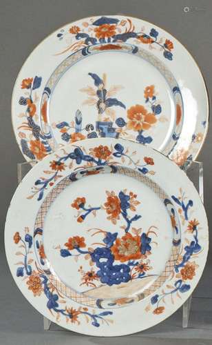 Two Imari-type porcelain plates from the Company of the Indi...