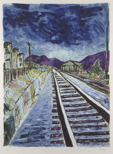 BobDylan,Americanb.1941-TrainTracks;gicl閑printincolourson35...