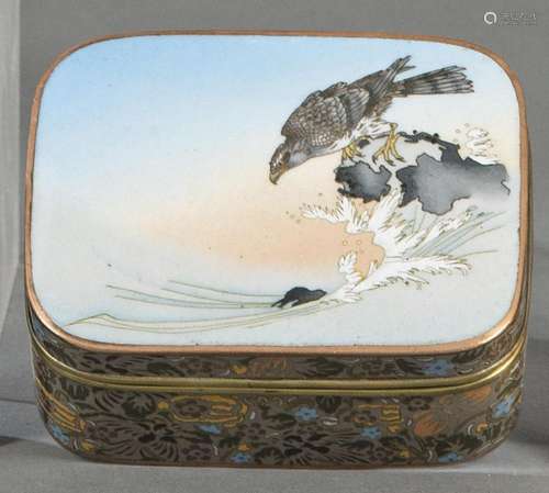Cloisonné enamel box, Japan, Meiji period (1868-1912)
