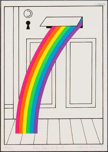 PatrickHughes,Britishb.1939-Rainbow'sEnd,1978;lithographinco...