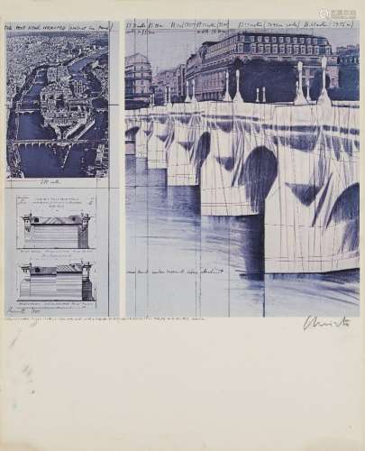 Christo,American1935-2020-LePontNeuf,1981;offsetlithographic...