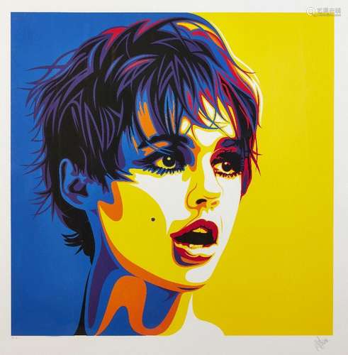 RourkeVanDal,Britishb.1969-Andy'sGirl(purple),2019;screenpri...