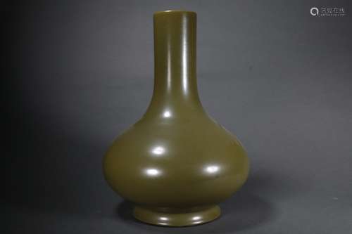 Teadust-Glazed Bottle Vase