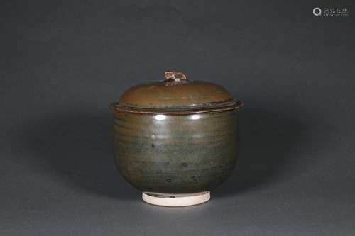 Cizhou Kiln Black-Glazed Jar with Cover