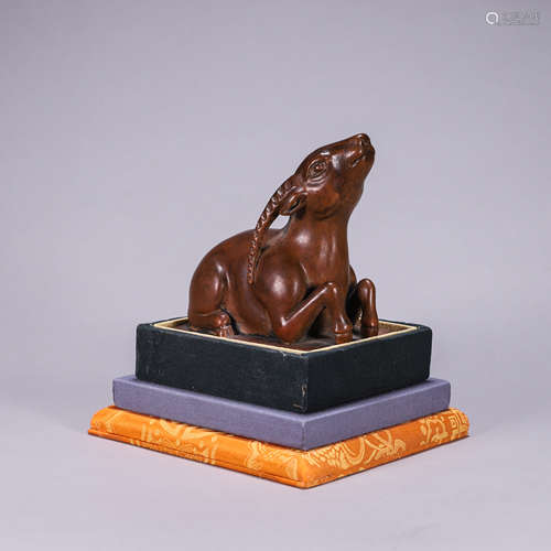 Card Sandalwood Stag Seal