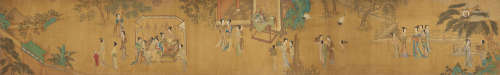 1498～1552 仇英 斗艳图 设色绢本 手卷