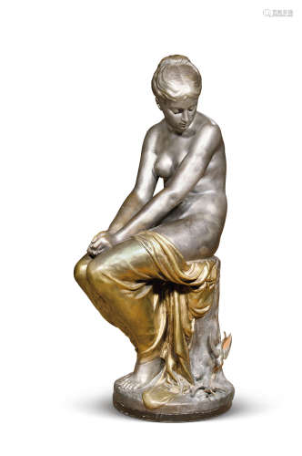 十九世纪 法国人物铜雕塑