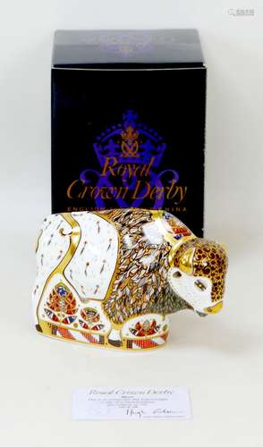 A Royal Crown Derby paperweight, modelled as a limited editi...