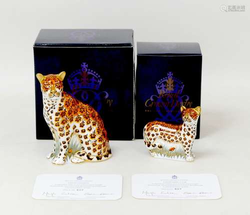 Two Royal Crown Derby paperweights, limited edition exclusiv...