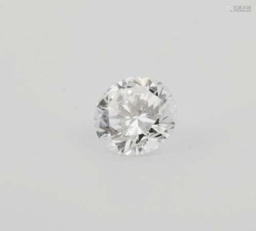 197 Diamant brillanté sur papier, 0,81 ct, d'aspect blanc, p...