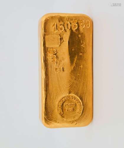 200- Lingot d'or de 987,5g numéroté 150389- sans bulletin- L...
