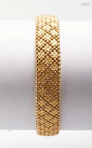 220 Bracelet en or jaune à maille polonaise, longueur 19 cm,...