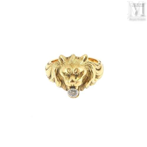 BAGUE TETE DE LION