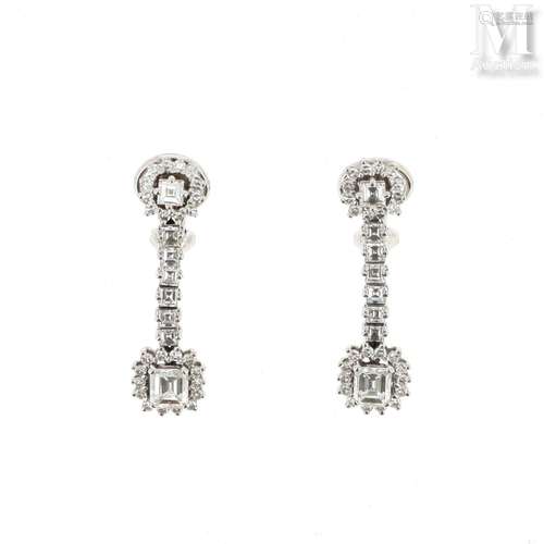 PENDANTS D'OREILLES DIAMANTS