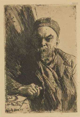 Anders Zorn, Swedish 1860- 1920- Paul Verlaine II [Hjert &am...