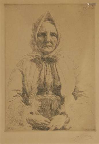 Anders Zorn, Swedish 1860-1920- Mona [Hjert & Hjert 152]...