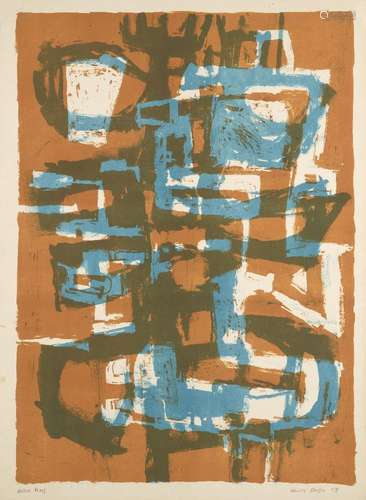 Henry Cliffe, British 1919-1983- Untitled, 1958; lithograph ...