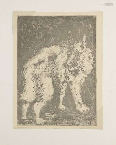 Pablo Picasso, Spanish 1881-1973-  Le Loup, 1942; etching wi...