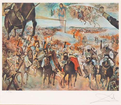 Salvador Dal? Spanish 1904-1989- Battle of Tetuan, 1982;phot...