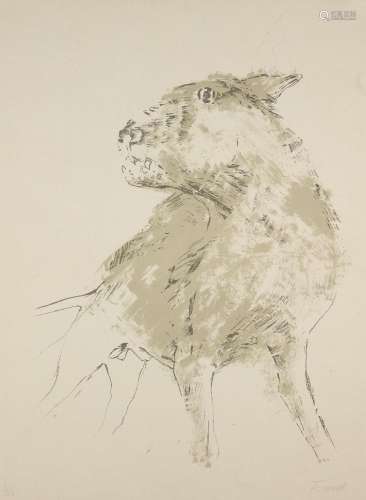 Dame Elisabeth Frink CH DBE RA, British 1930-1993- Dog, [Wis...