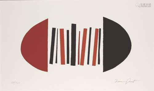 Sir Terry Frost RA, British 1915-2003- Red and Black Squeeze...