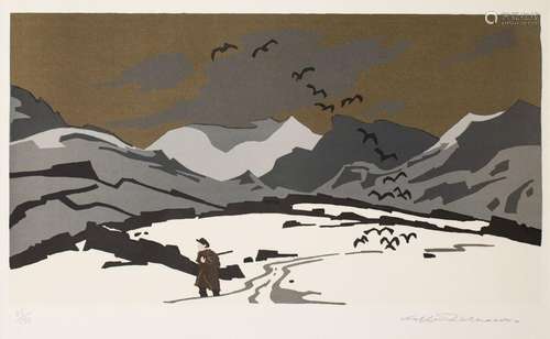 Sir John Kyffin Williams OBE RA, British 1918-2006- Pontllyf...