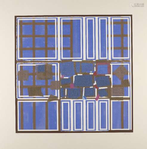 Sandra Blow RA, British 1925-2006- Blue Brown Interweave, 20...