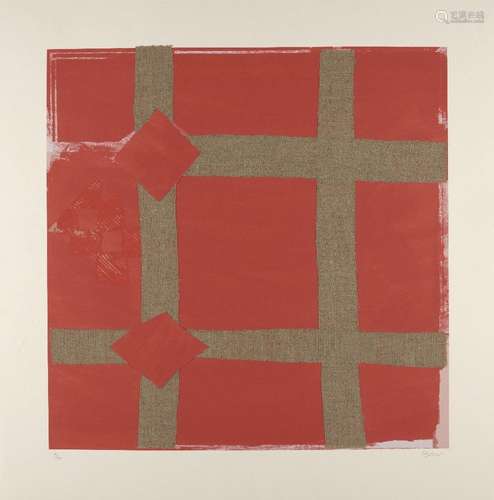 Sandra Blow RA, British 1925-2006- Red Melange, 2006; screen...