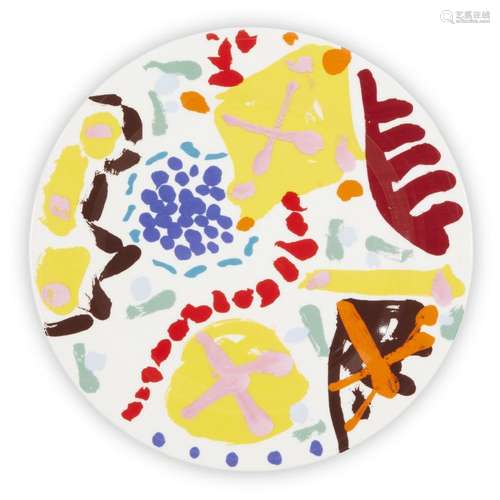 Patrick Heron, British 1920-1999-Garden Plate, 1992; china p...