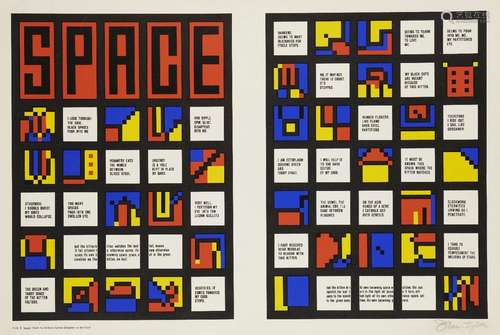 Ian Tyson, British 1933-2021- Space, 1969; screenprint in co...