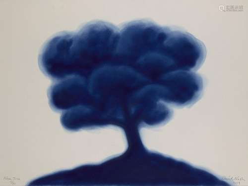 David Nash RA OBE, British b.1945- Blue Tree, 2019; pigment ...