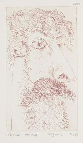 John Byrne, Scottish b.1940- Cerise Head, 1992; drypoint etc...