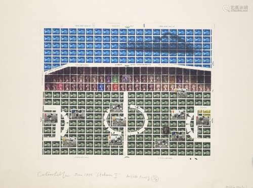 Colin Self, British, b.1941-Stadium I, 1996;lithograph in co...