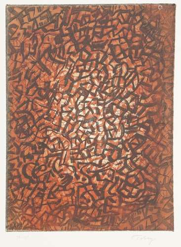 Mark Tobey, American 1890-1976- Awaking Earth, 1974;etching ...