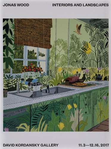 Jonas Wood, American b.1977- Jungle kitchen, 2017; offset li...