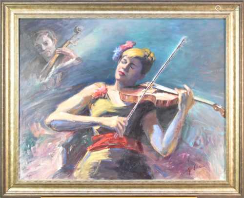 Modern (20th Century) Performing Violinist