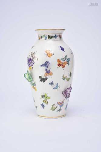 A Franklin Mint Butterfly vase